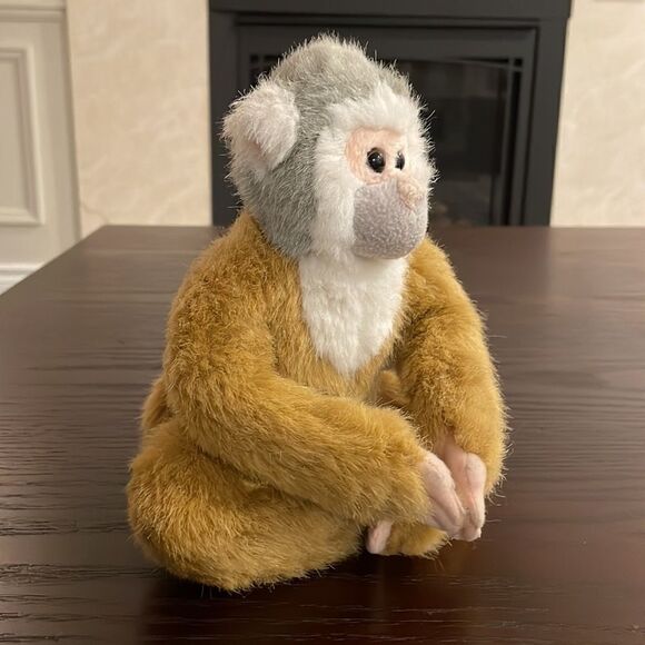 K&M International Small monkey with Velcro hands Good Condition 10 inch long - Picture 2 of 6